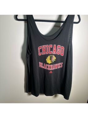 Adidas Black Chicago Blackhawks Women's Tank Top